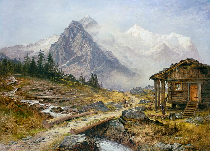 View from Zugspitze from Garmisch-Partenkirchen à Benjamin Williams Leader