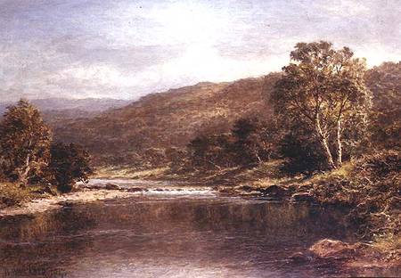 Welsh River Scene à Benjamin Williams Leader