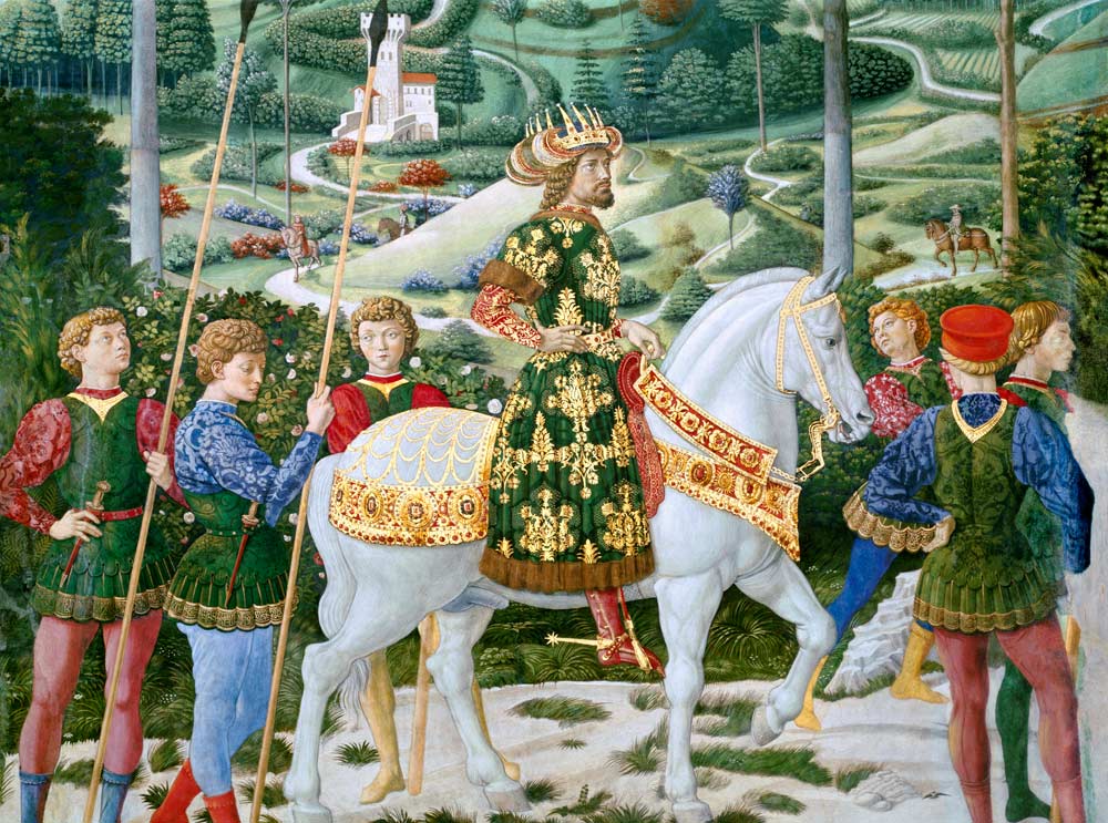 John VII Palaeologus (1391-1448), Eastern Roman Emperor, as one of the Three Kings, detail from the à Benozzo Gozzoli