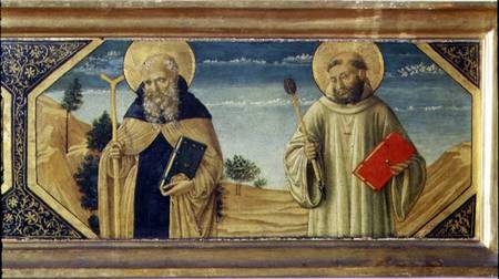 St. Anthony Abbot and St. Benedict (panel) (detail of 78957) à Benozzo Gozzoli