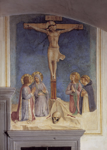 Crucifixion w.Saints à Benozzo Gozzoli