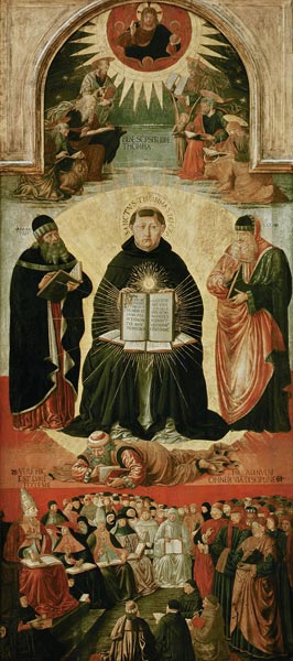 The Triumph of St. Thomas Aquinas à Benozzo Gozzoli