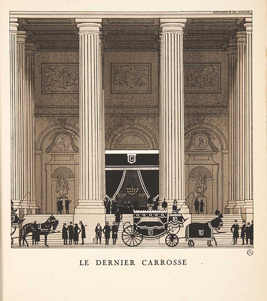Le Dernier Carrosse, from a Collection of Fashion Plates, 1920 à Bernard Boutet de Monvel