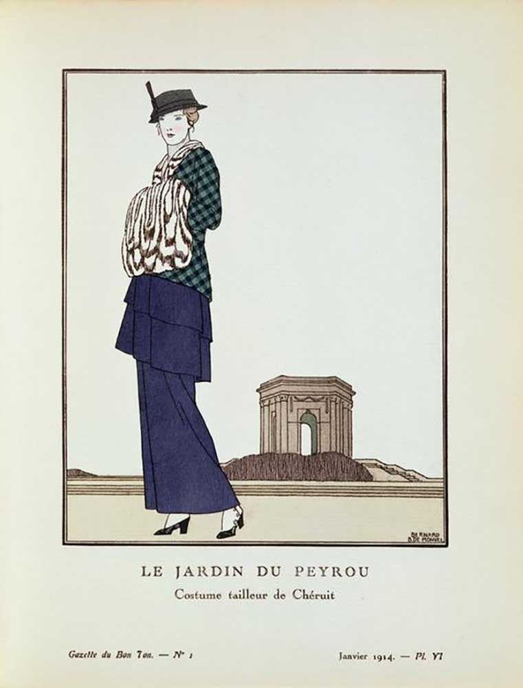 LE JARDIN DU PEYROU / Costume tailleur de Chéruit à Bernard Boutet de Monvel
