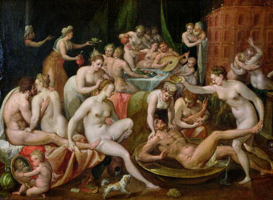 The Feast of the Gods (oil on canvas) à Bernard Ryckere