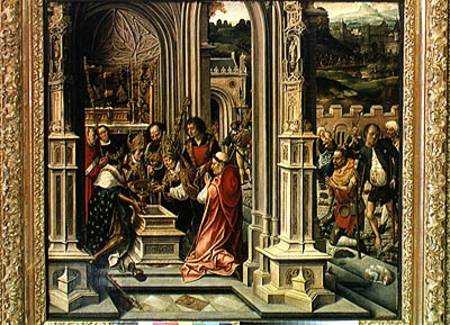 Charlemagne (742-814) Placing the Relics of Christ in the Chapel of Aix-la-Chapelle à Bernard van Orley