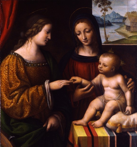 The Mystical Marriage of Saint Catherine à Bernardino Luini