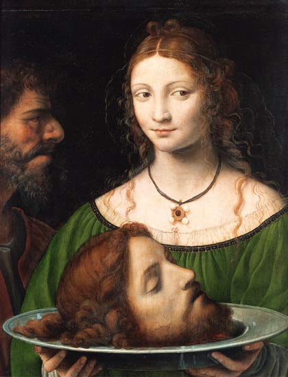 Salomé avec la tête Jean Baptiste à Bernardino Luini