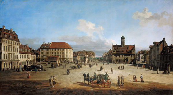 Dresden, Neustaedter Markt à Bernardo Bellotto