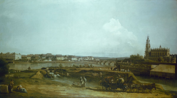 Dresden , Canaletto à Bernardo Bellotto