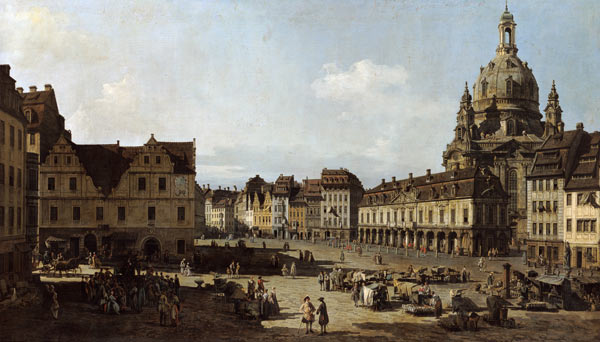 Dresden, Neumarkt / Bellotto à Bernardo Bellotto