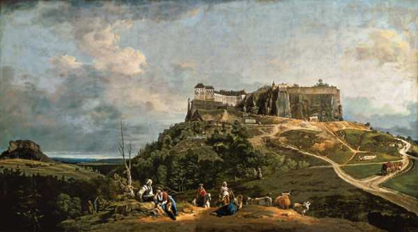 The Fortress of Konigstein à Bernardo Bellotto