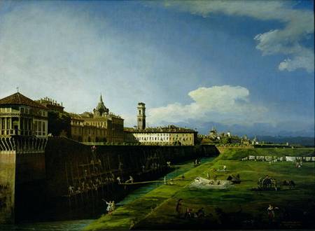 View of Turin from the Gardens of the Palazzo Reale à Bernardo Bellotto
