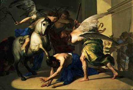 The Expulsion of Heliodorus from the Temple à Bernardo Cavallino