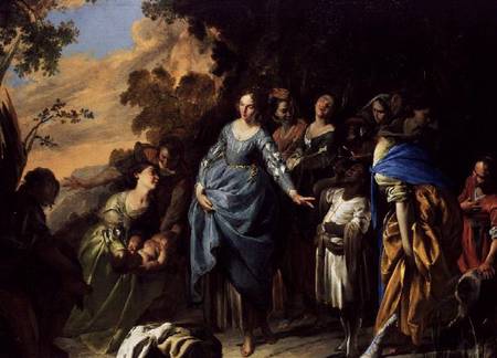 The Finding of Moses à Bernardo Cavallino