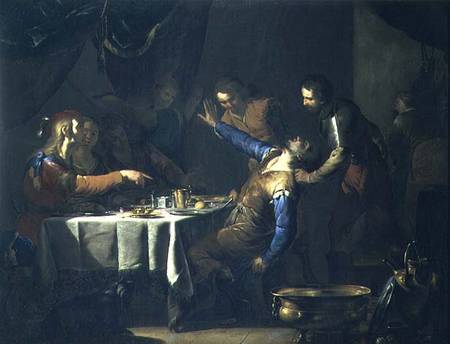 The Murder of Amnon by his brother Absalom à Bernardo Cavallino