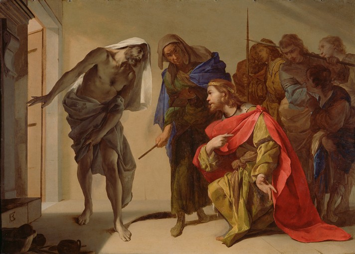The Shade of Samuel Invoked by Saul à Bernardo Cavallino