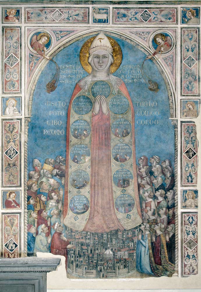 Madonna della Misericordia (Madonna of Mercy) à Bernardo Daddi