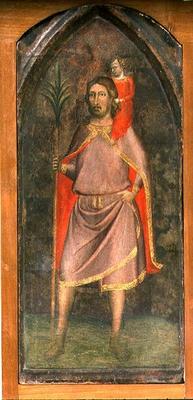 St. Christopher (tempera on panel) à Bernardo Daddi