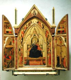 Madonna and Child with Saints (tempera on panel)