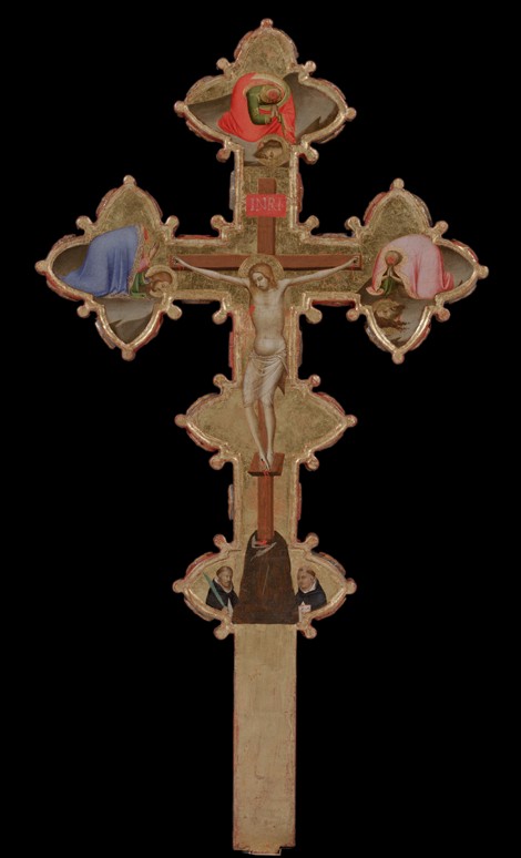 Portable, Double Sided Cross (verso) à Bernardo Daddi