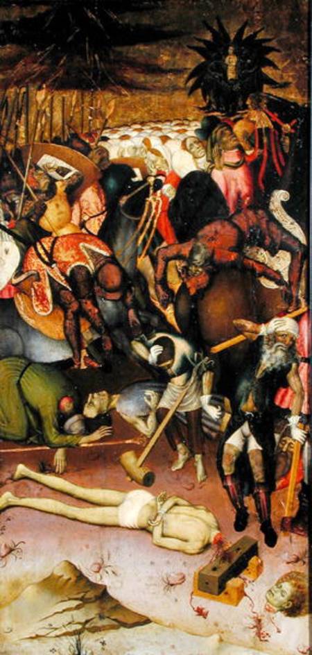 The Decapitation of St. George, panel from an altarpiece à Bernardo Martorell