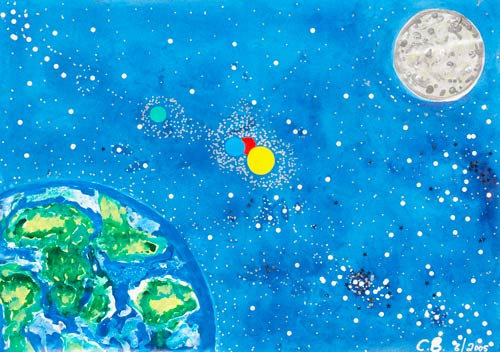 The Earth, Moon, Google Galaxy à C.S. Bernays