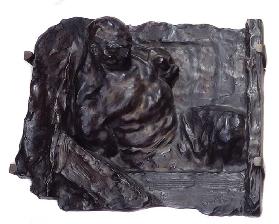 Social Realism: “” The Human Machine”” Bronze relief by Bernhard Hoetger (1874-1949) 1902 Paris, Mus