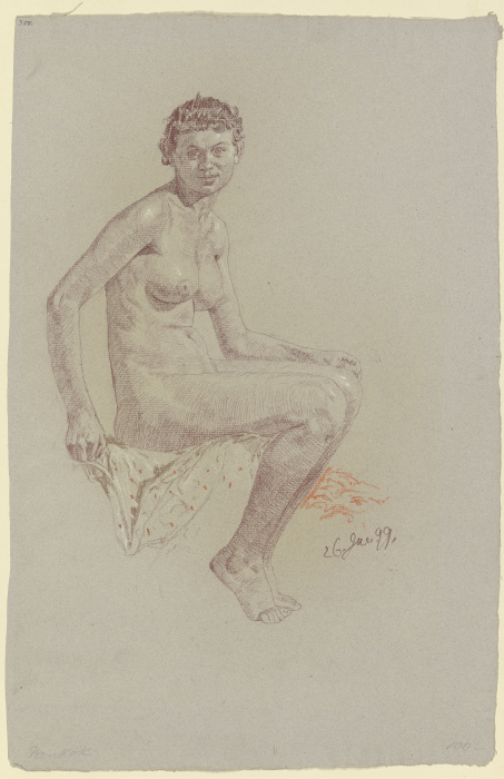 Female nude à Bernhard Pankok