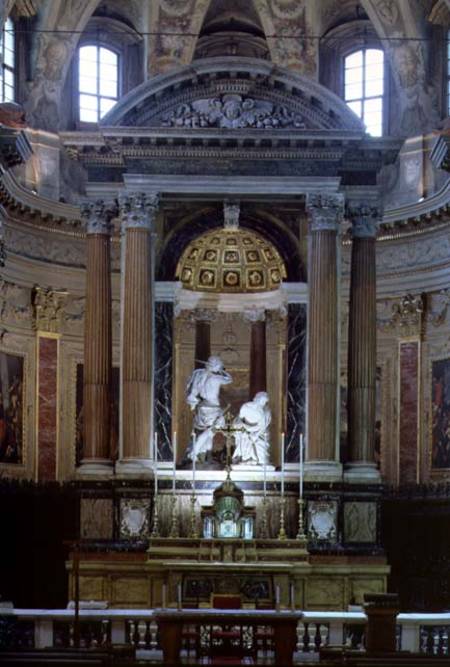 View of the High Altar Showing the Martyrdom of St. Paul à Bernini Algardi A. & Bitonto