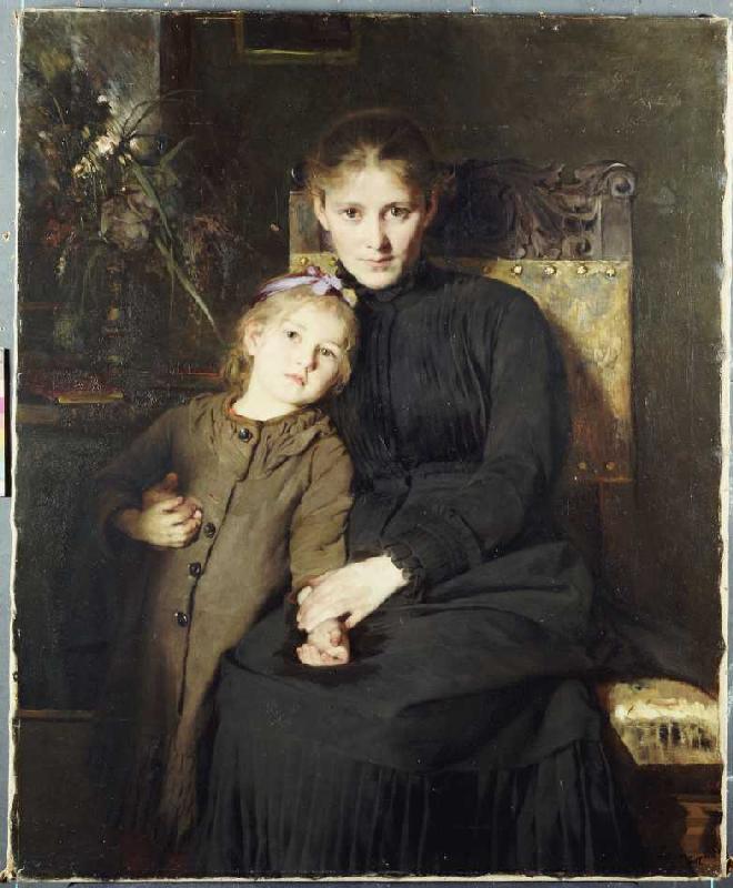 Mutter und Tochter. à Bertha Wegmann