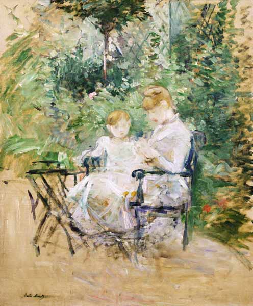 In the Garden à Berthe Morisot