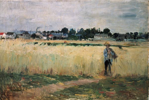 In the Wheatfield at Gennevilliers à Berthe Morisot