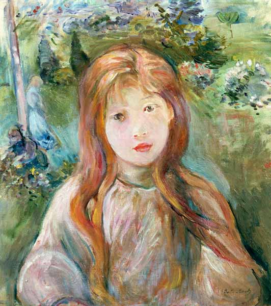 Little Girl at Mesnil à Berthe Morisot