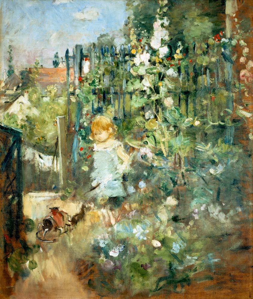 Fille dans le jardin à Berthe Morisot