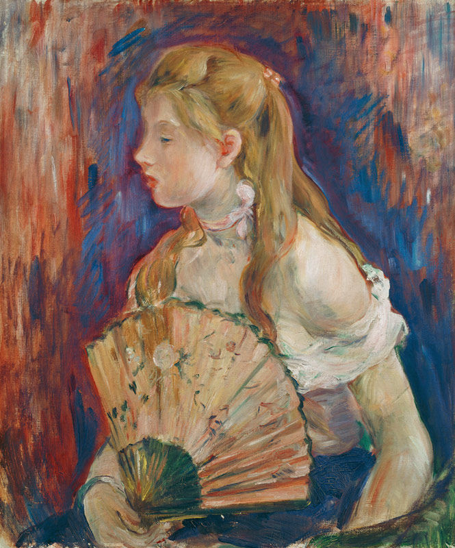 Young Girl with a Fan à Berthe Morisot
