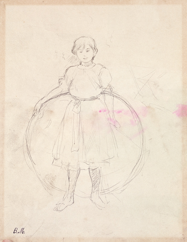 Young Girl with a Hoop à Berthe Morisot