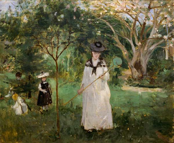 B.Morisot / Chasse aux papillons à Berthe Morisot