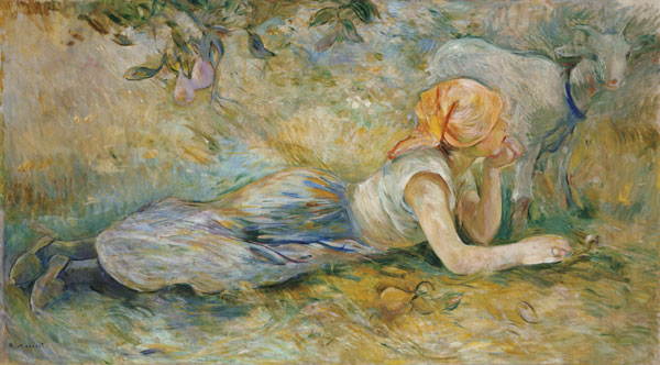 Shepherdess Resting à Berthe Morisot