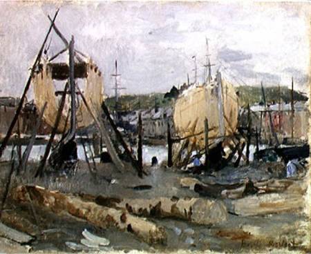 Fabrication d'un bateau à Berthe Morisot