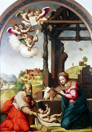 Adoration of the Holy Child à Biagio Pupini