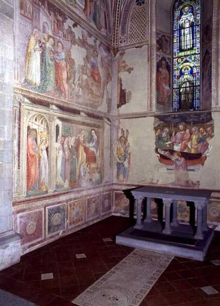 The Life of the Virgin, fresco cycle from an apse chapel à Bicci  di Lorenzo
