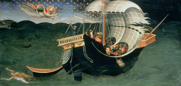 St. Nicholas rebuking the Tempest à Bicci  di Lorenzo