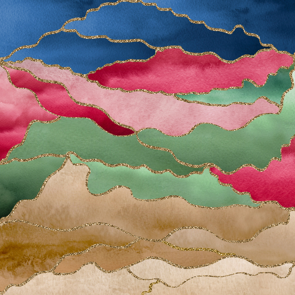Abstract Watercolor Landscape à Bilge Paksoylu