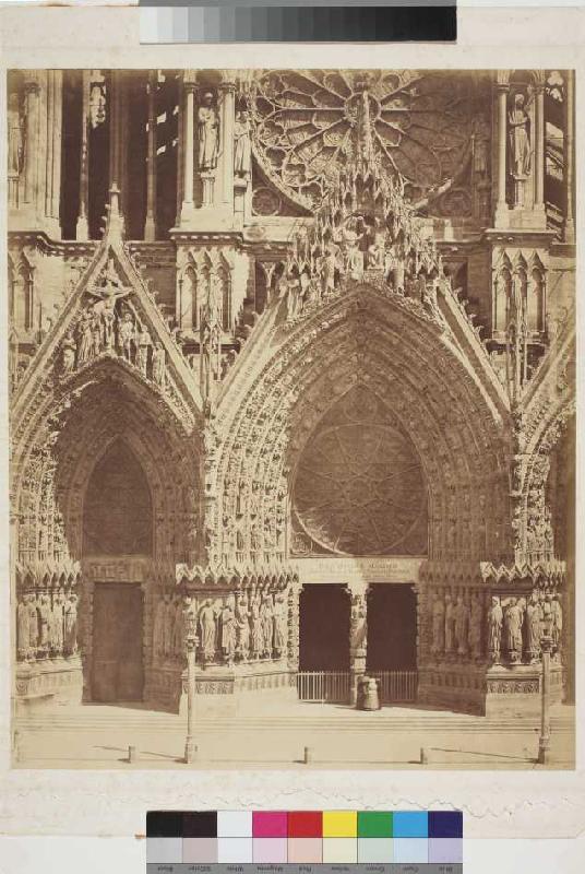 Reims: Westfassade der Kathedrale à Bisson Frères