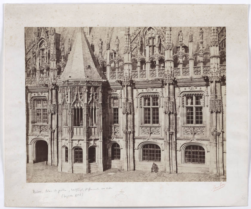 Rouen, Palais de Justice: Court facade of the west wing à Bisson Frères