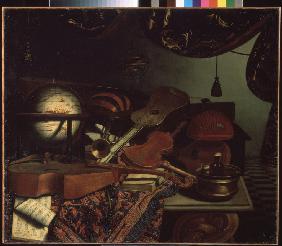 Still life with musical instruments