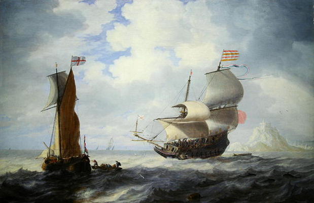 A Marine (oil on canvas) à Bonaventura Peeters