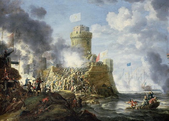 Turks Storming a Seaport à Bonaventura Peeters
