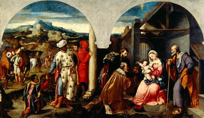 Adoration of the Magi (oil on canvas) à Bonifacio  Veronese